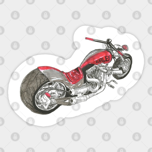 Harley's Ride Sticker by Créa'RiBo